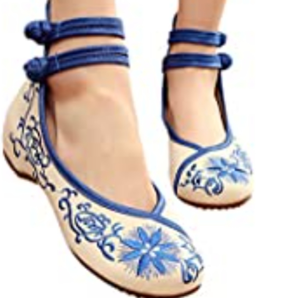 Chinese style classic Beijing Mary Jane Flats - Picture 1 of 9